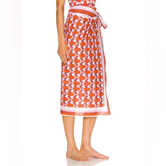 $290 SILVIA TCHERASSI Giulia Skirt Pareo size S - Picture 2 of 10